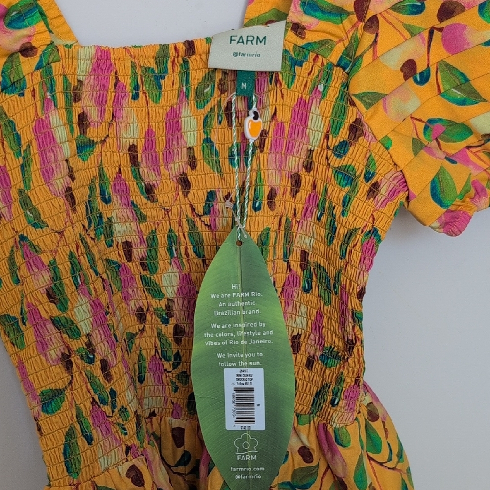 New Farm Rio Patterned Puff Sleeve Top - Picture 2 of 6